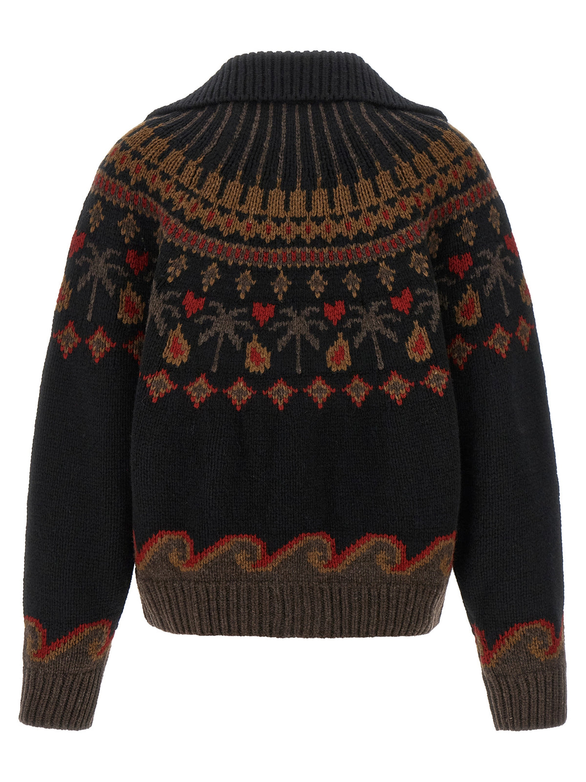 Multicolor Virgin Wool Cardigan