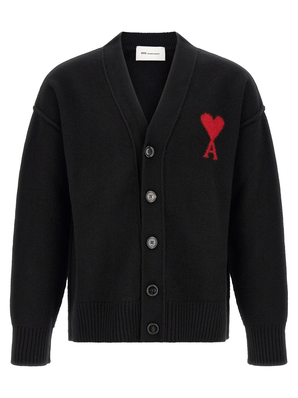 Black Wool Cardigan