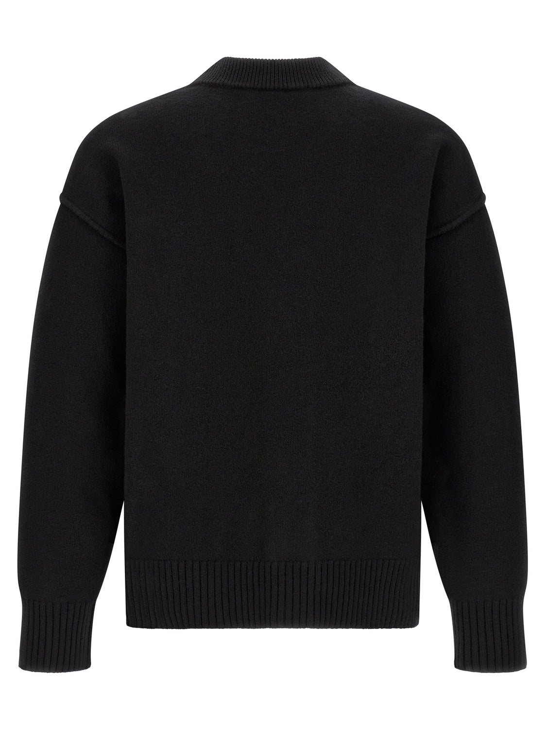 Black Wool Cardigan