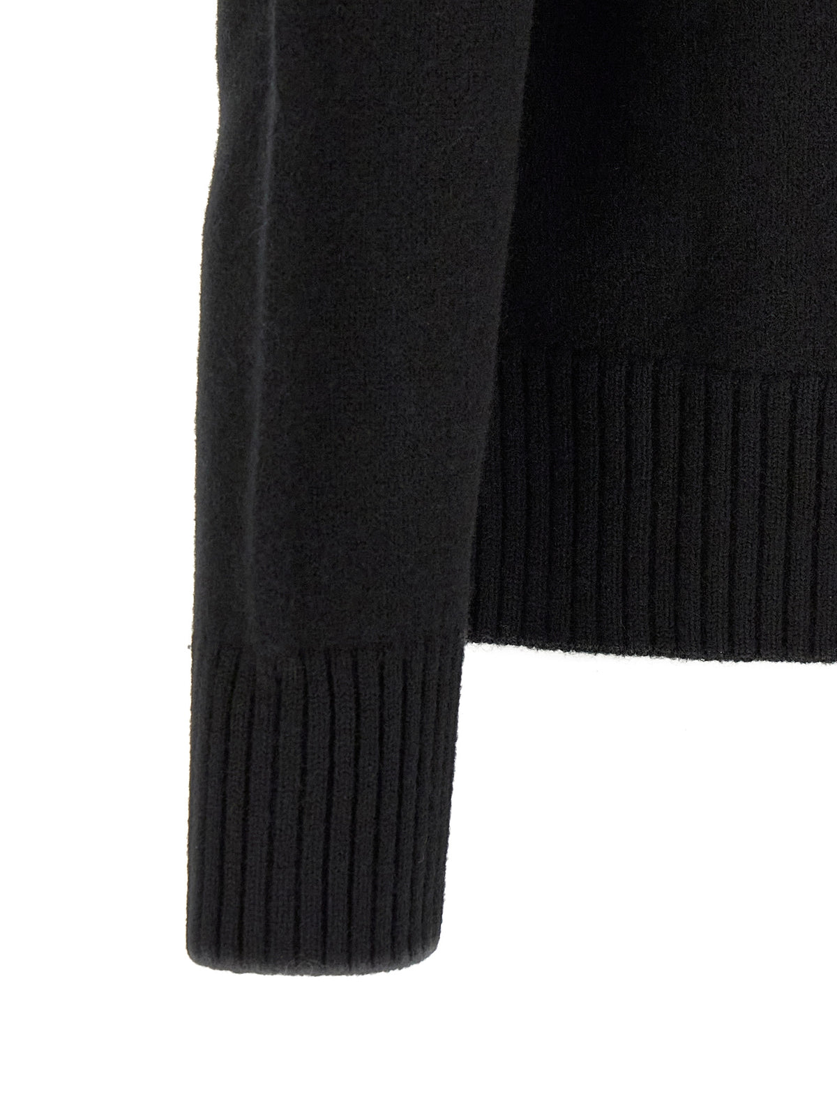 Black Wool Cardigan