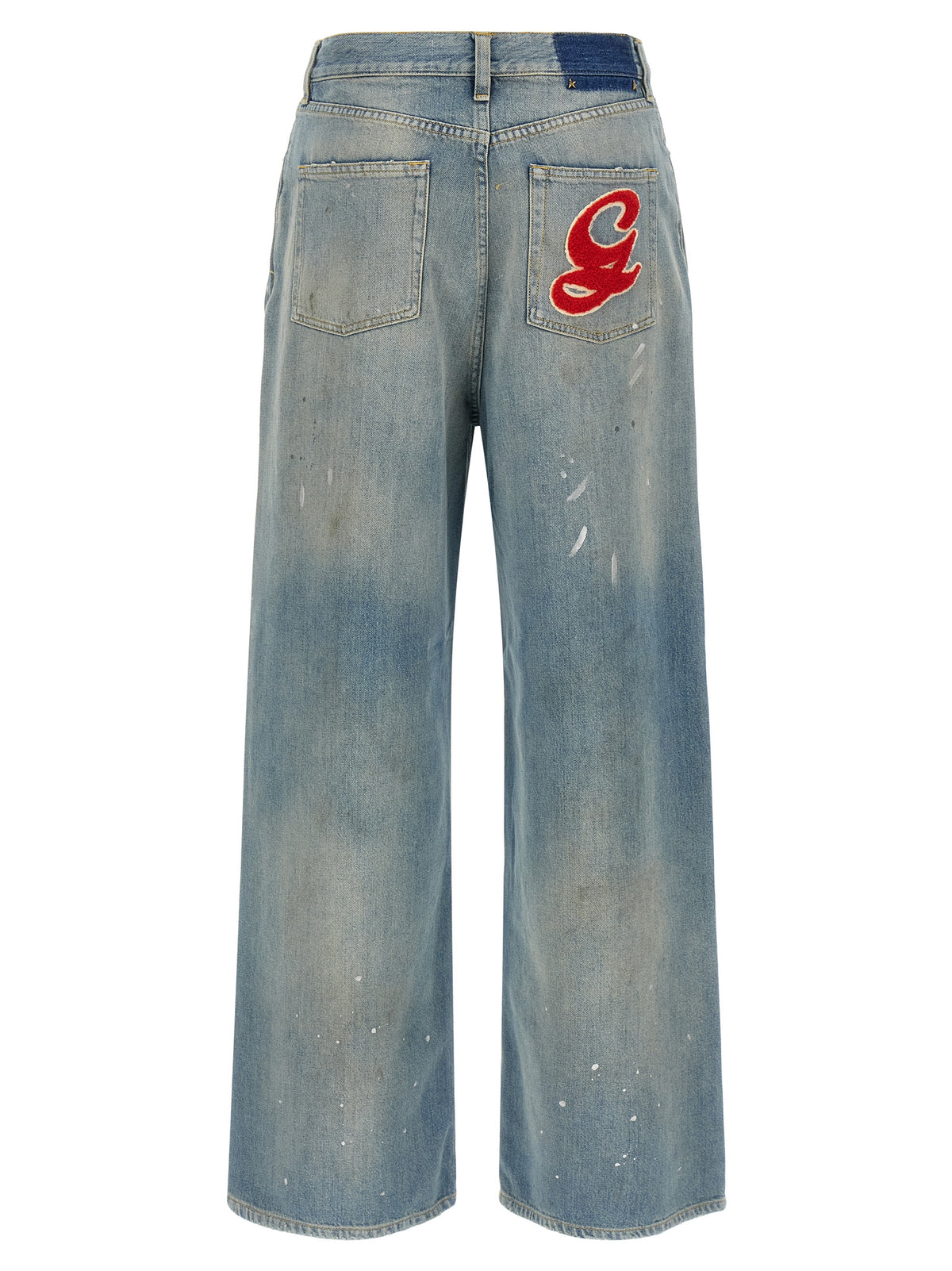 Blue Cotton Boyfriend Jeans