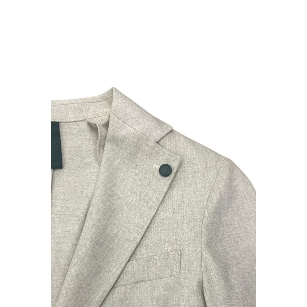 Grey Wool Men Jacket