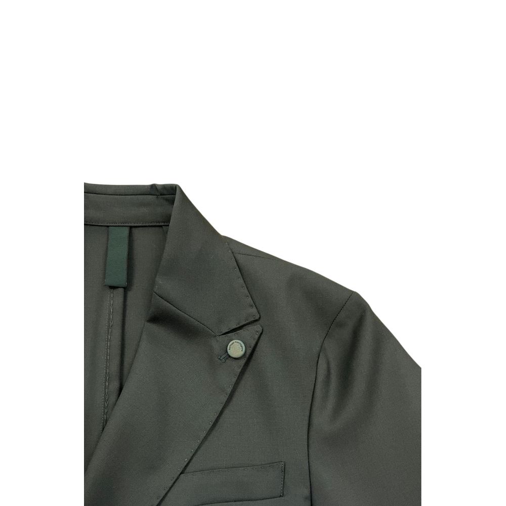 Green Wool Men Jacket