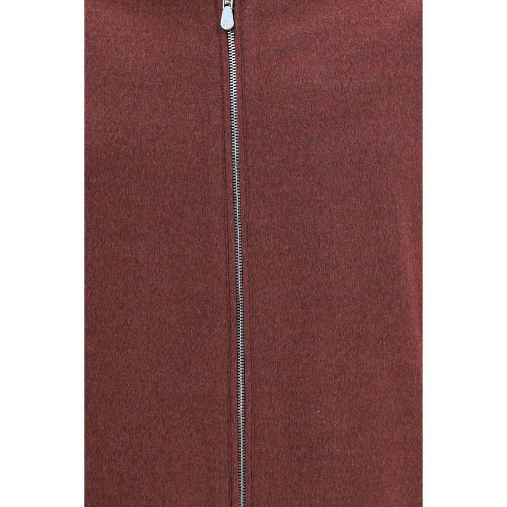 Bordeaux Wool Oves Aries Full-Length Jacket