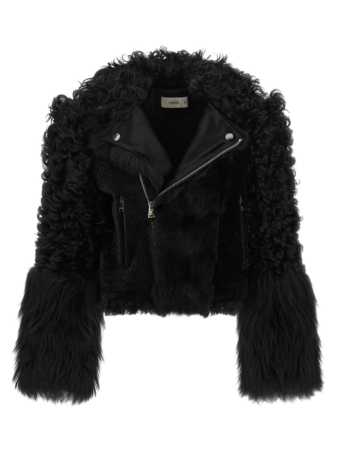 Black Lamb Leather Biker Jacket