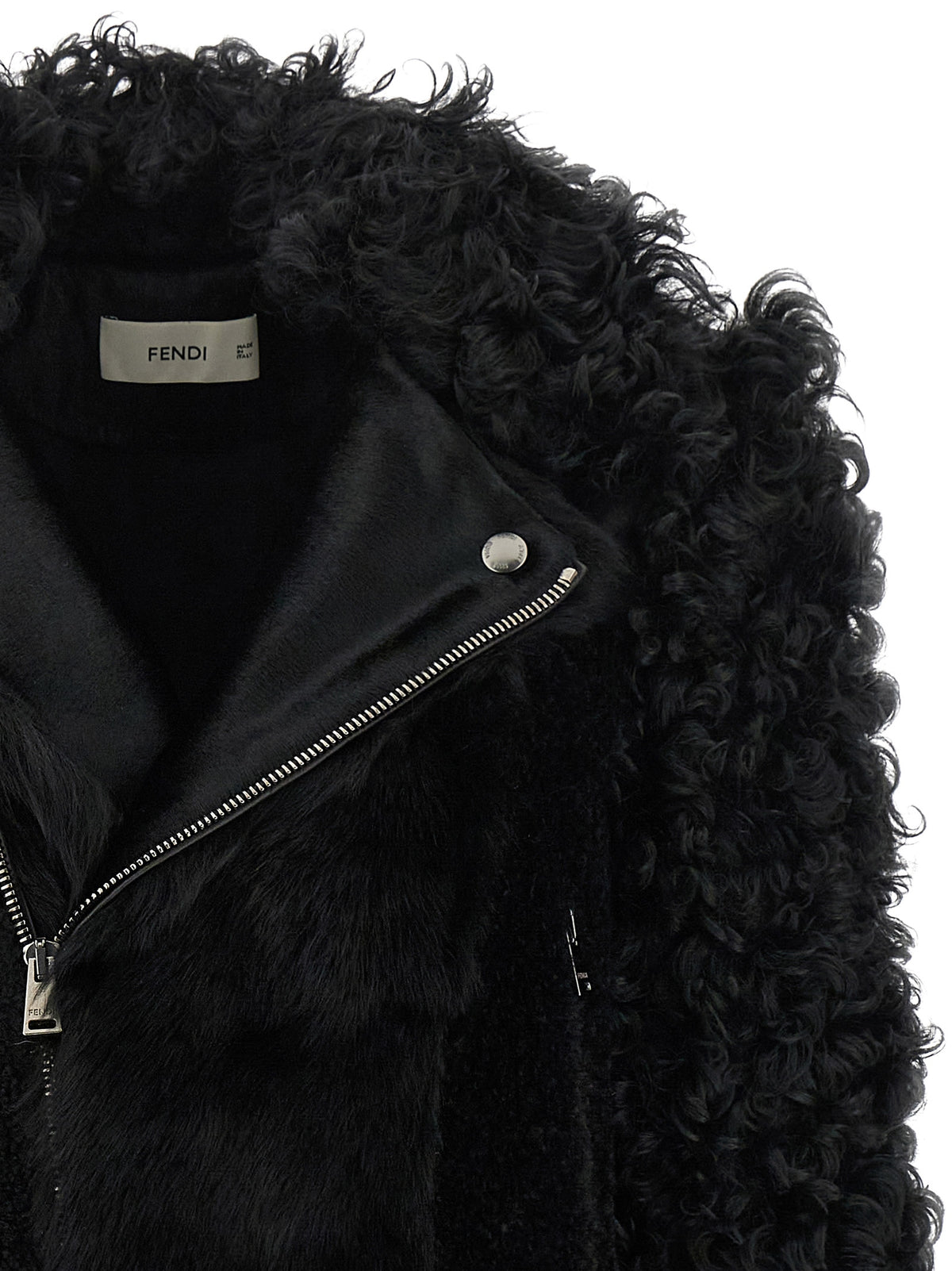 Black Lamb Leather Biker Jacket