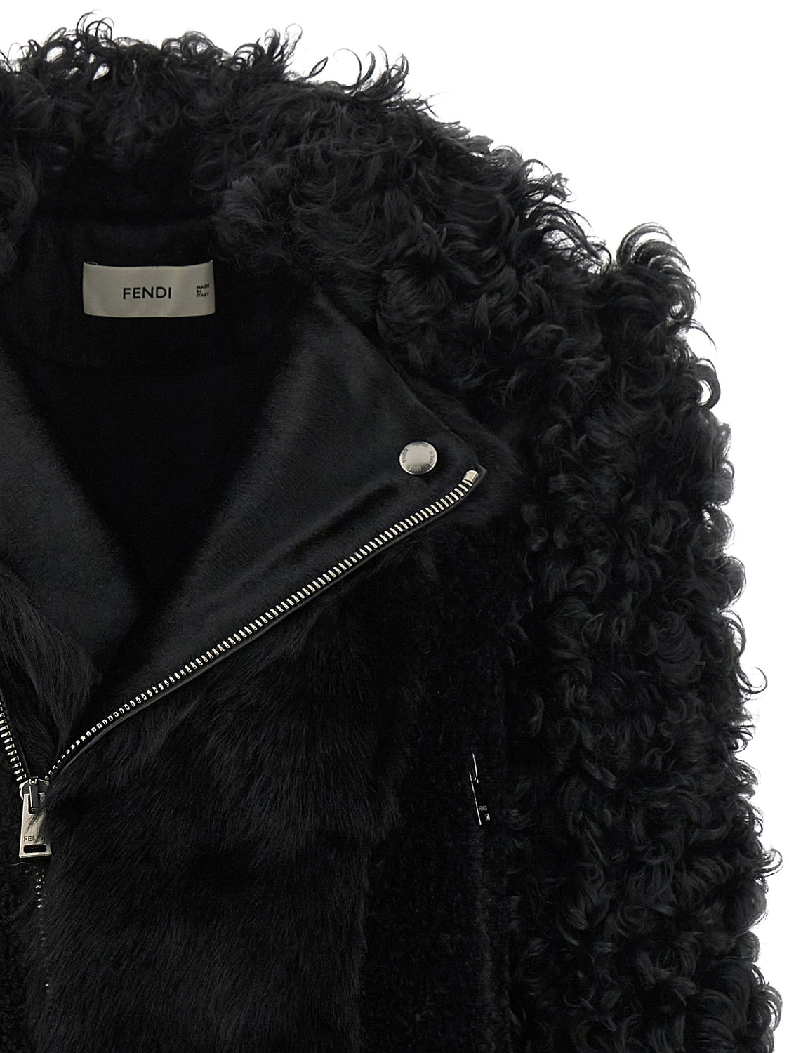 Black Lamb Leather Biker Jacket