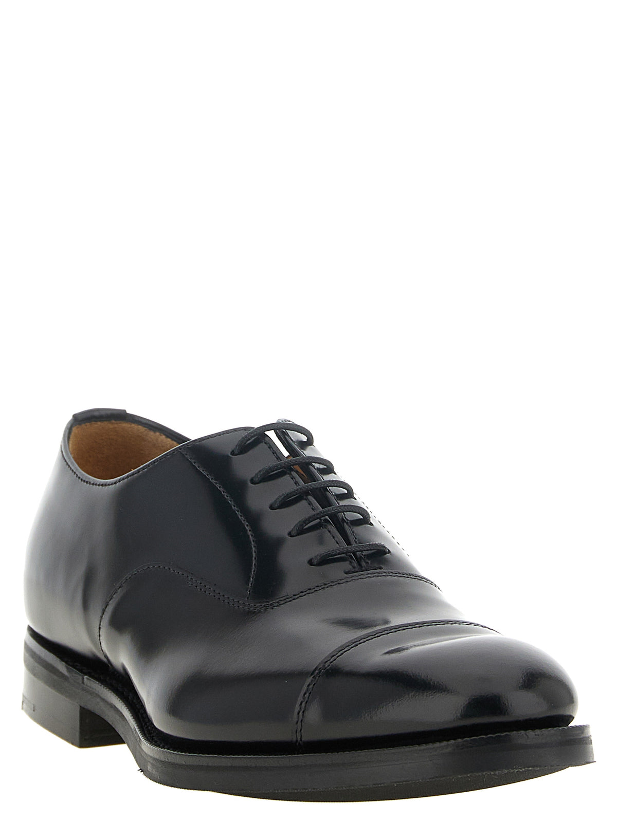 Black Calfskin Oxfords And Derbies