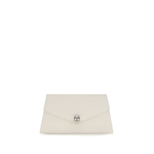 White Calf Leather Bos Taurus Clutch Bag