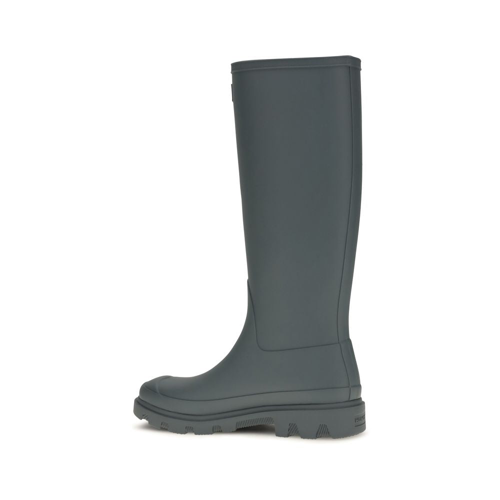 Gray Rubber Rain Boots
