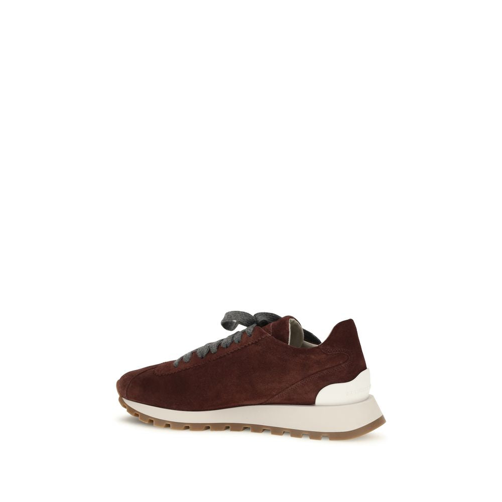 Bordeaux Calf Leather Bos Taurus Athletic Sneakers