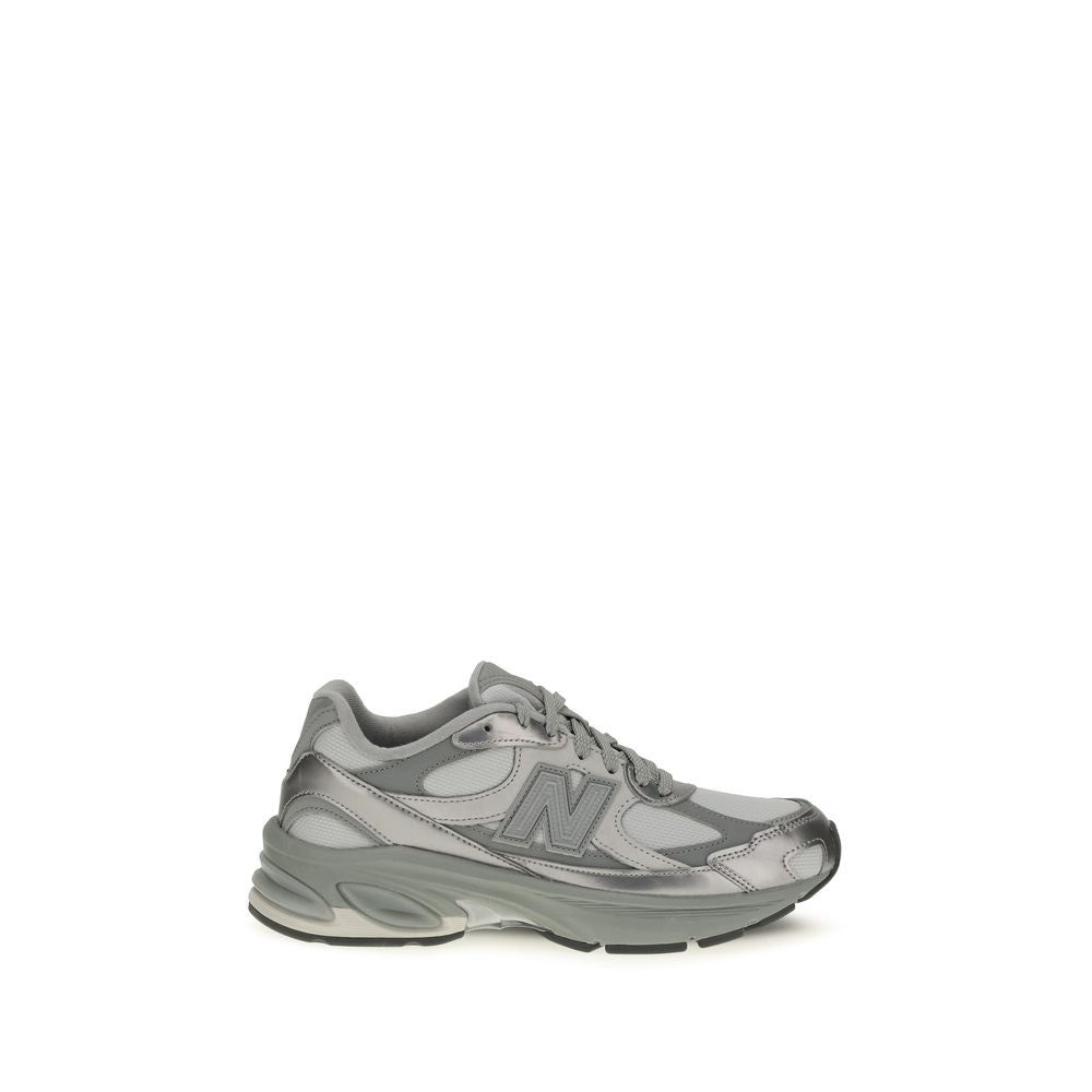 Gray Fabric Athletic Sneakers