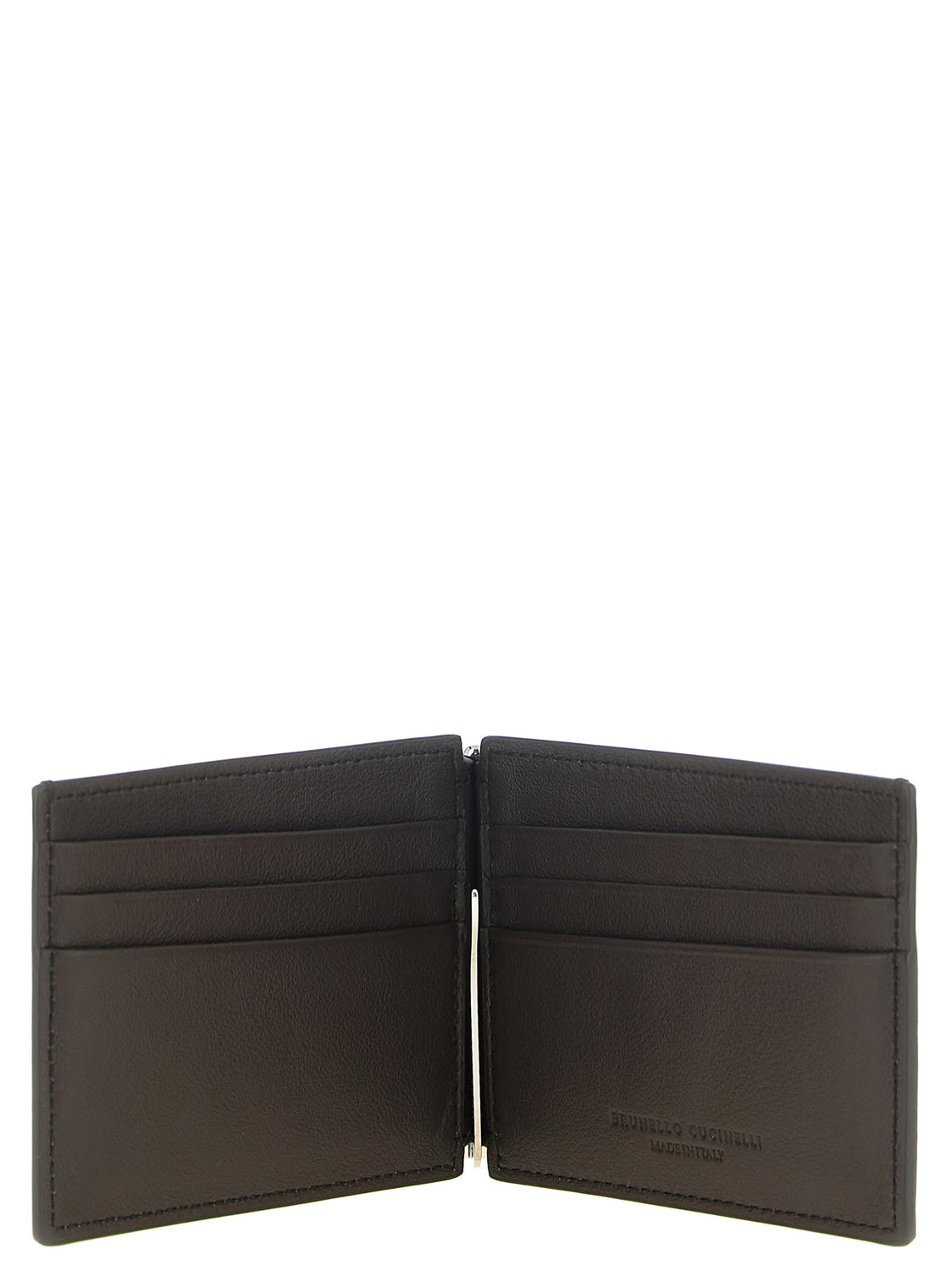 Brown Calfskin Money Clip