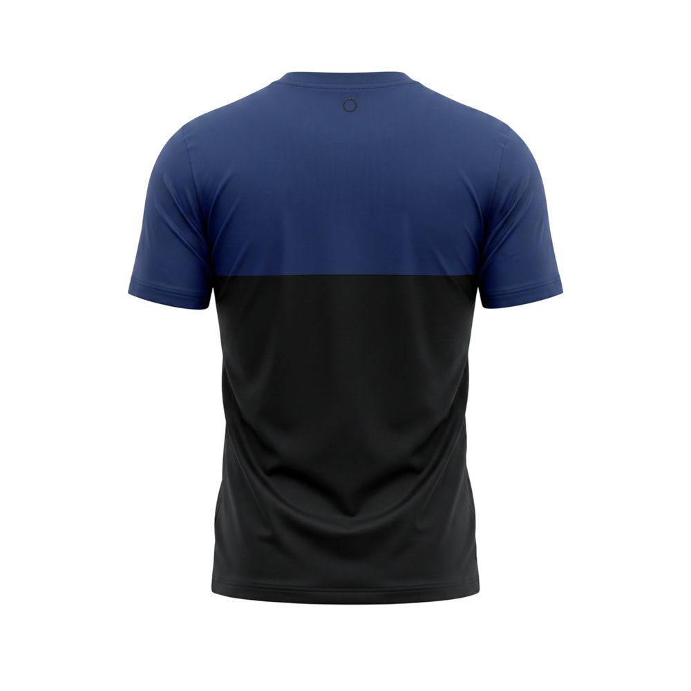 Blue Cotton Men T-Shirt