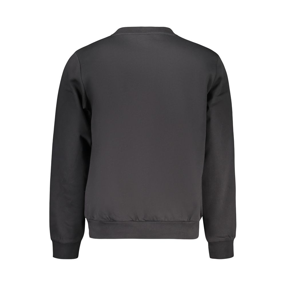 Black Cotton Men's Sweatshirt