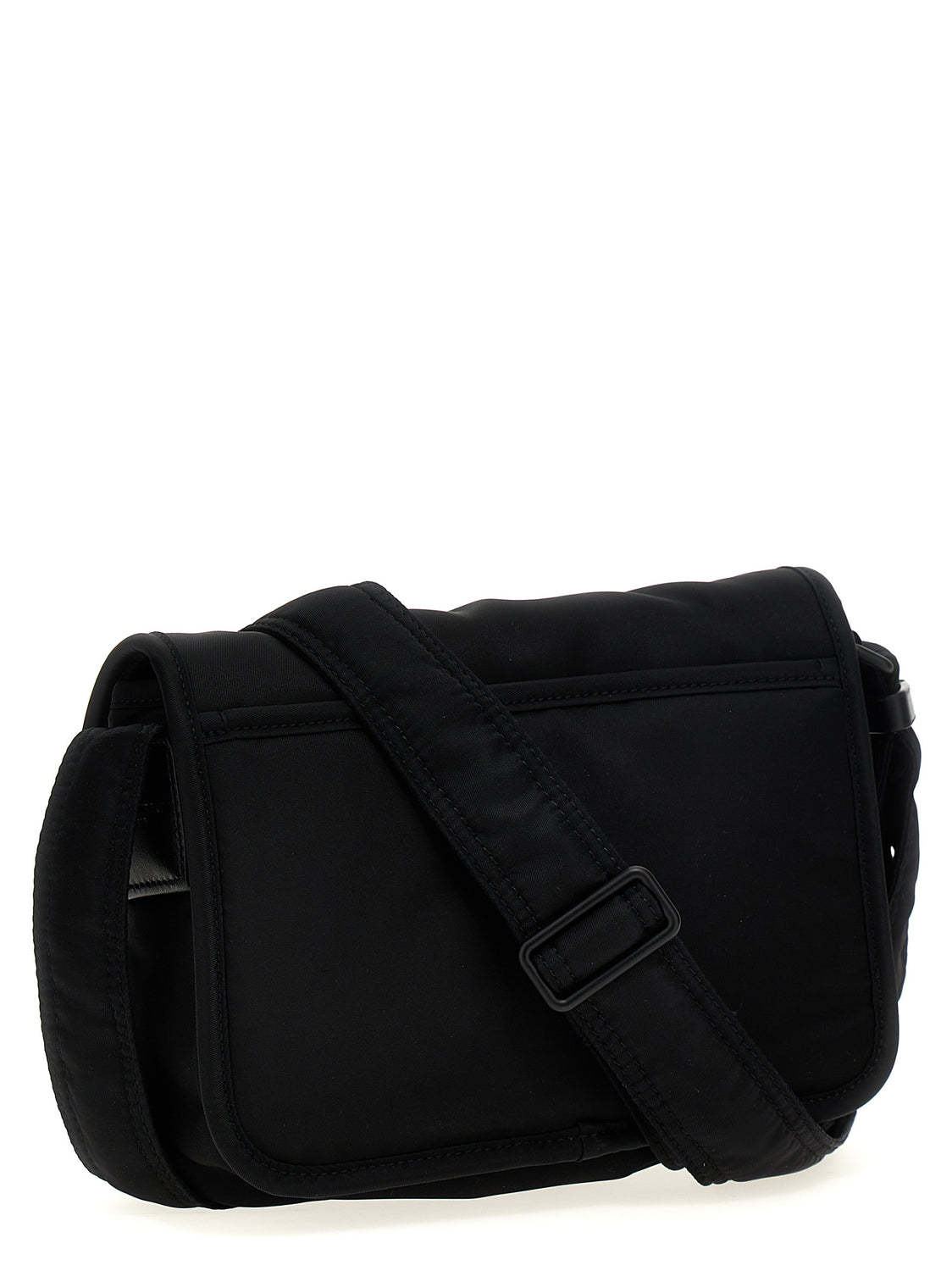 Black Polyamide Crossbody Bag
