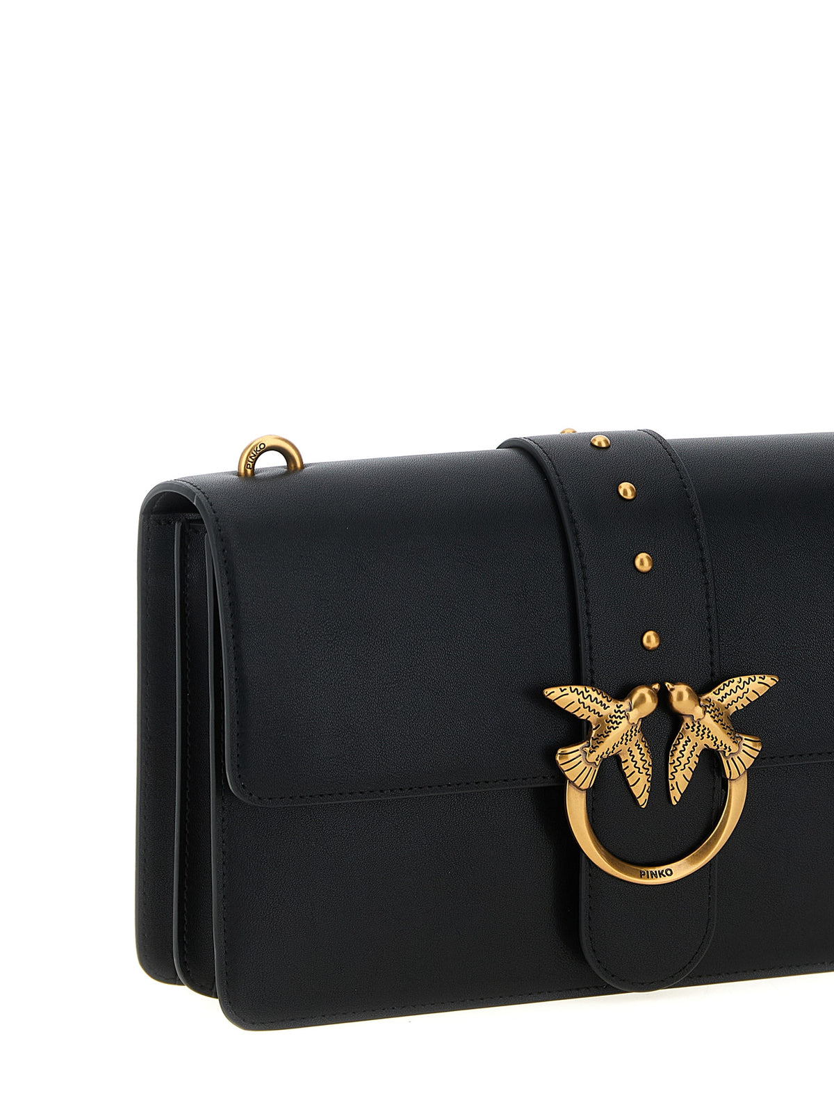 Black Goatskin Crossbody Bag
