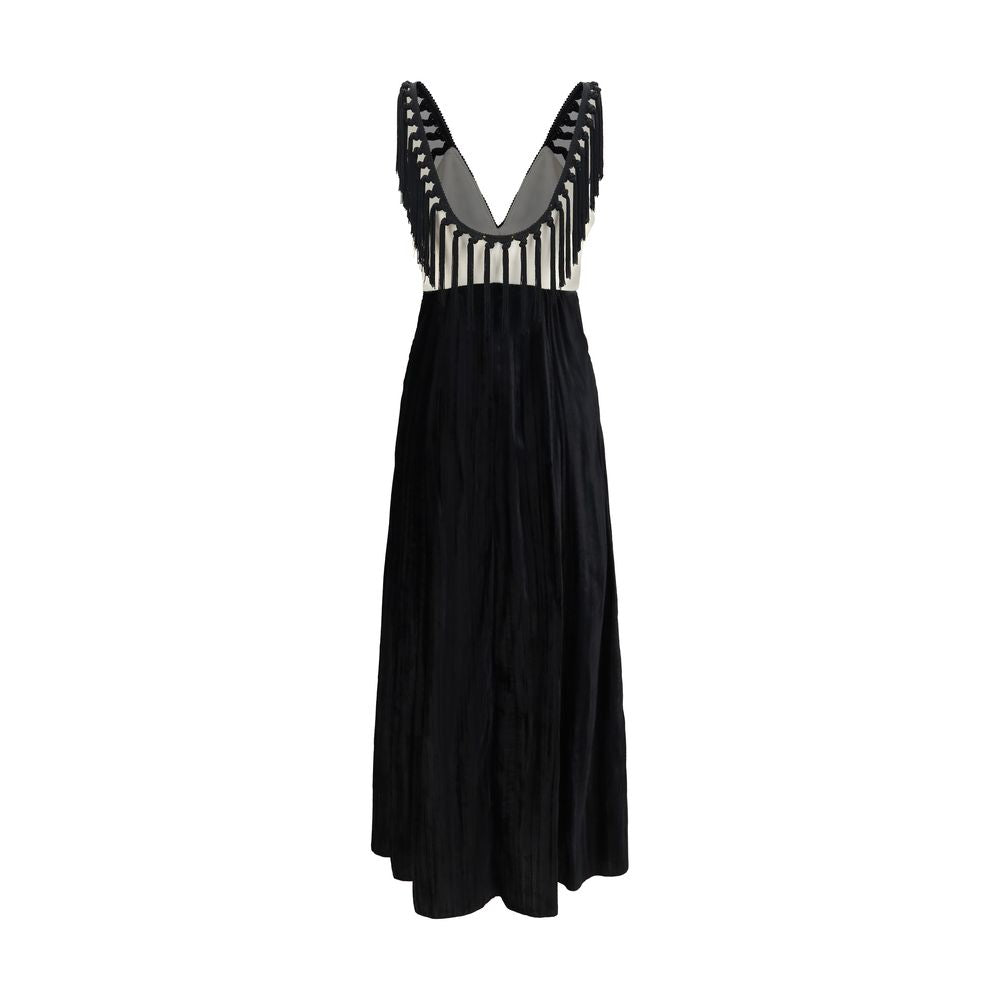 Black Viscose Casual Dress