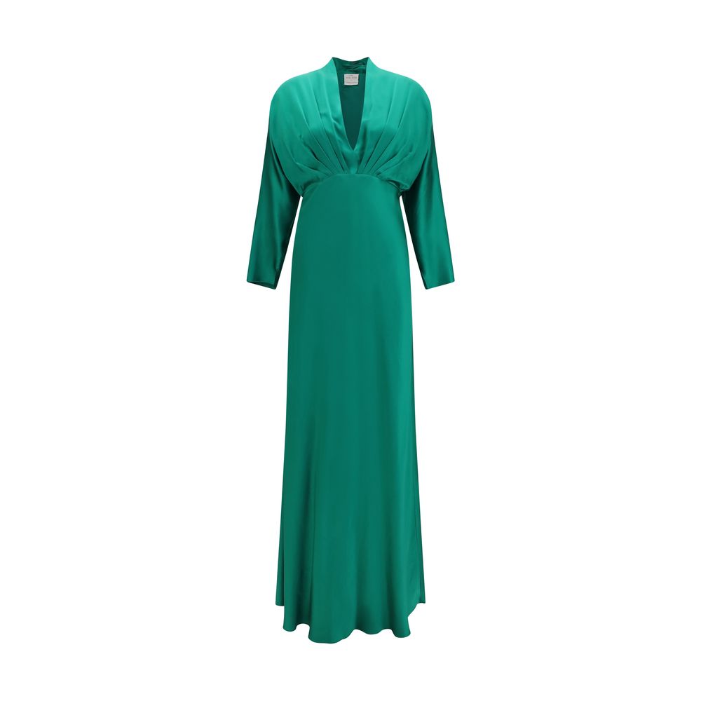Bicolor Silk Cocktail Dress
