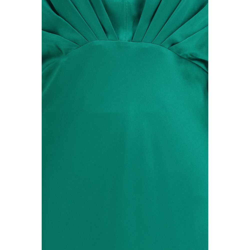 Bicolor Silk Cocktail Dress