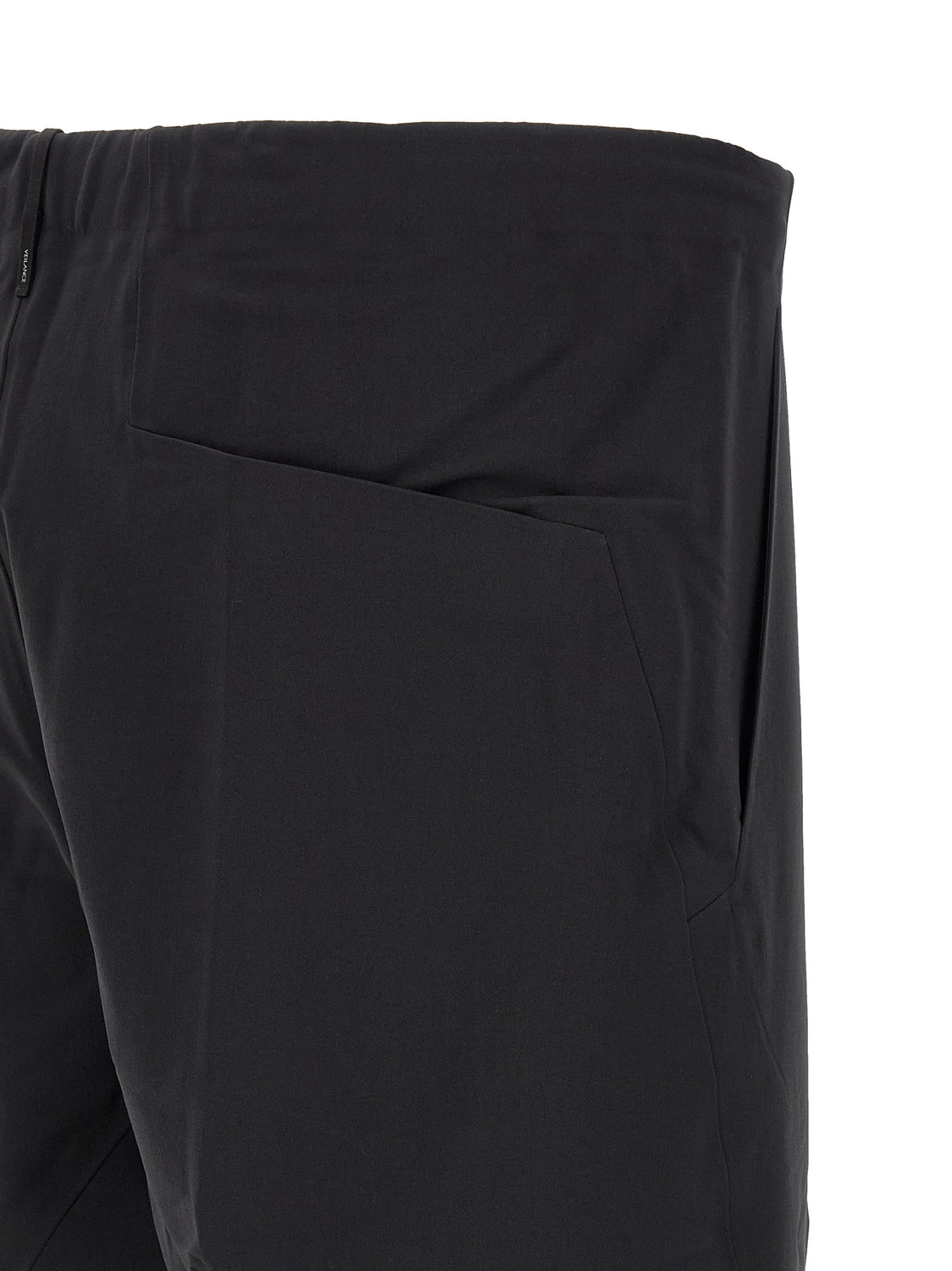 Black Nylon Athletic Pants