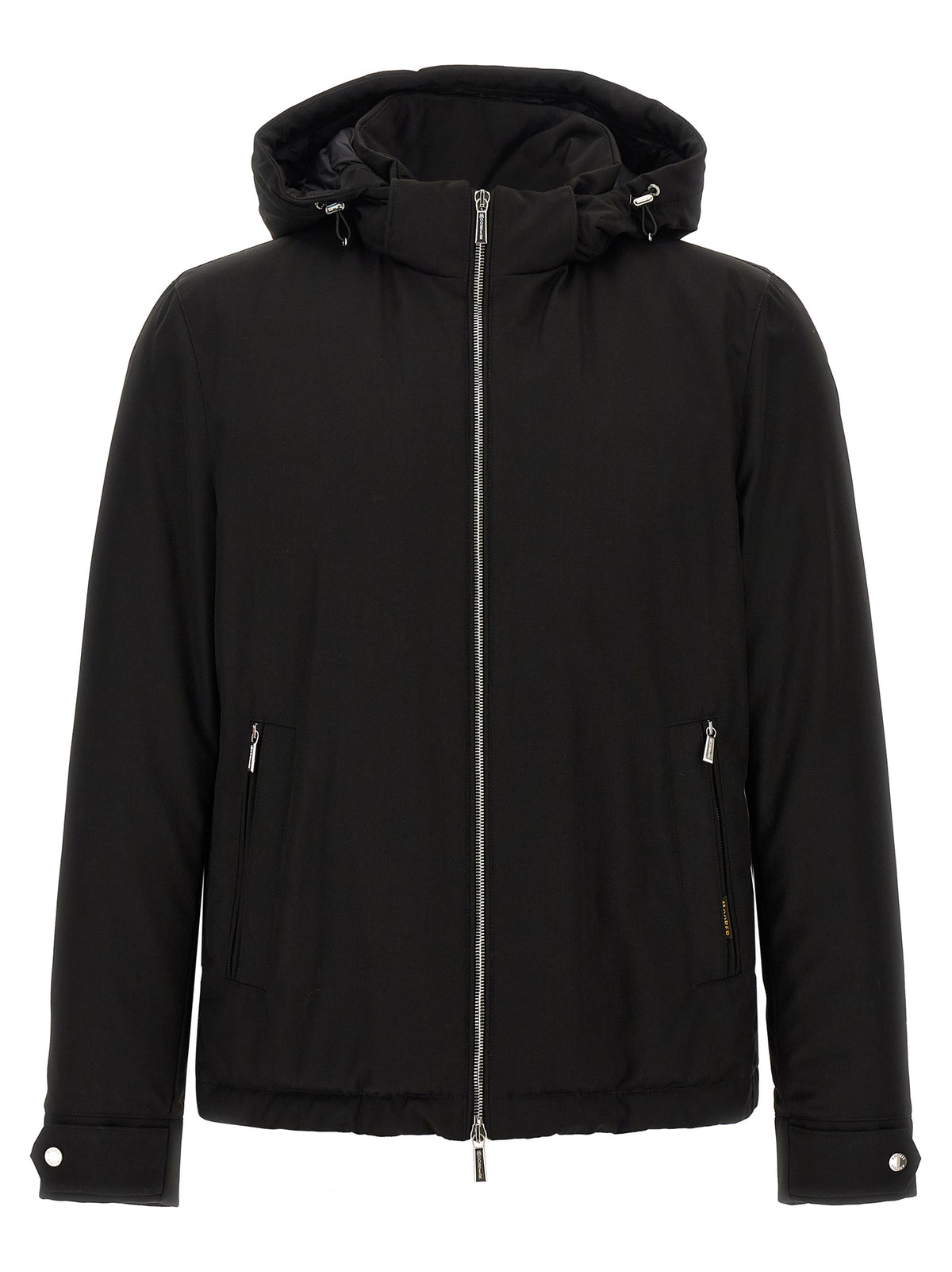 Black Wool Full-Length Jacket