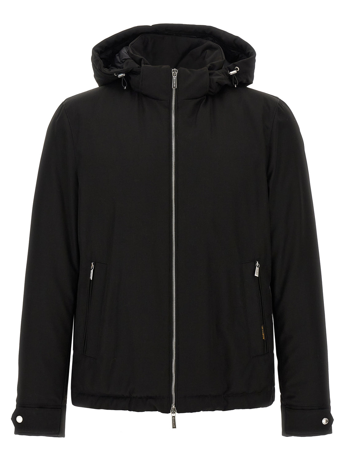 Black Wool Full-Length Jacket