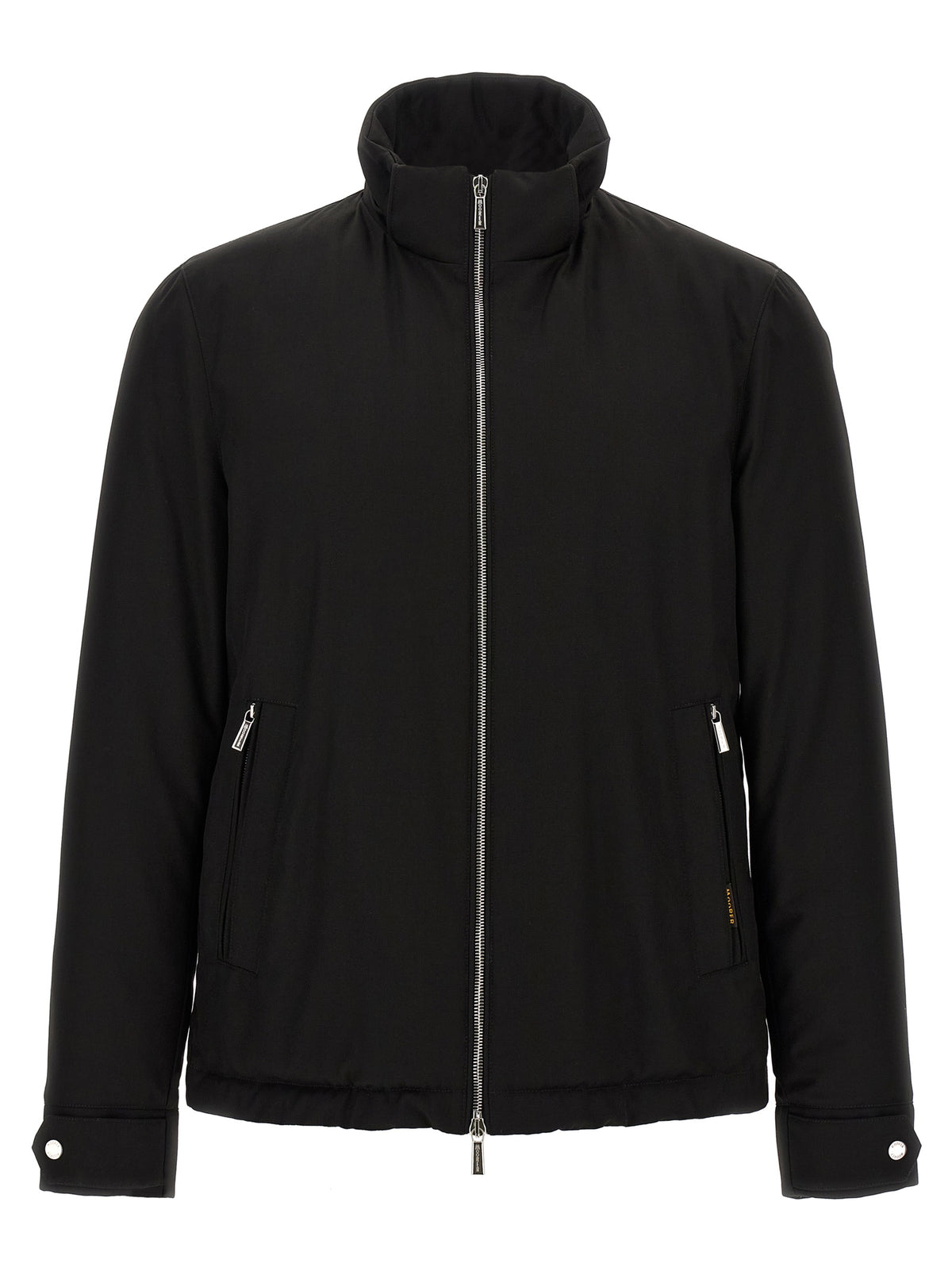 Black Wool Full-Length Jacket