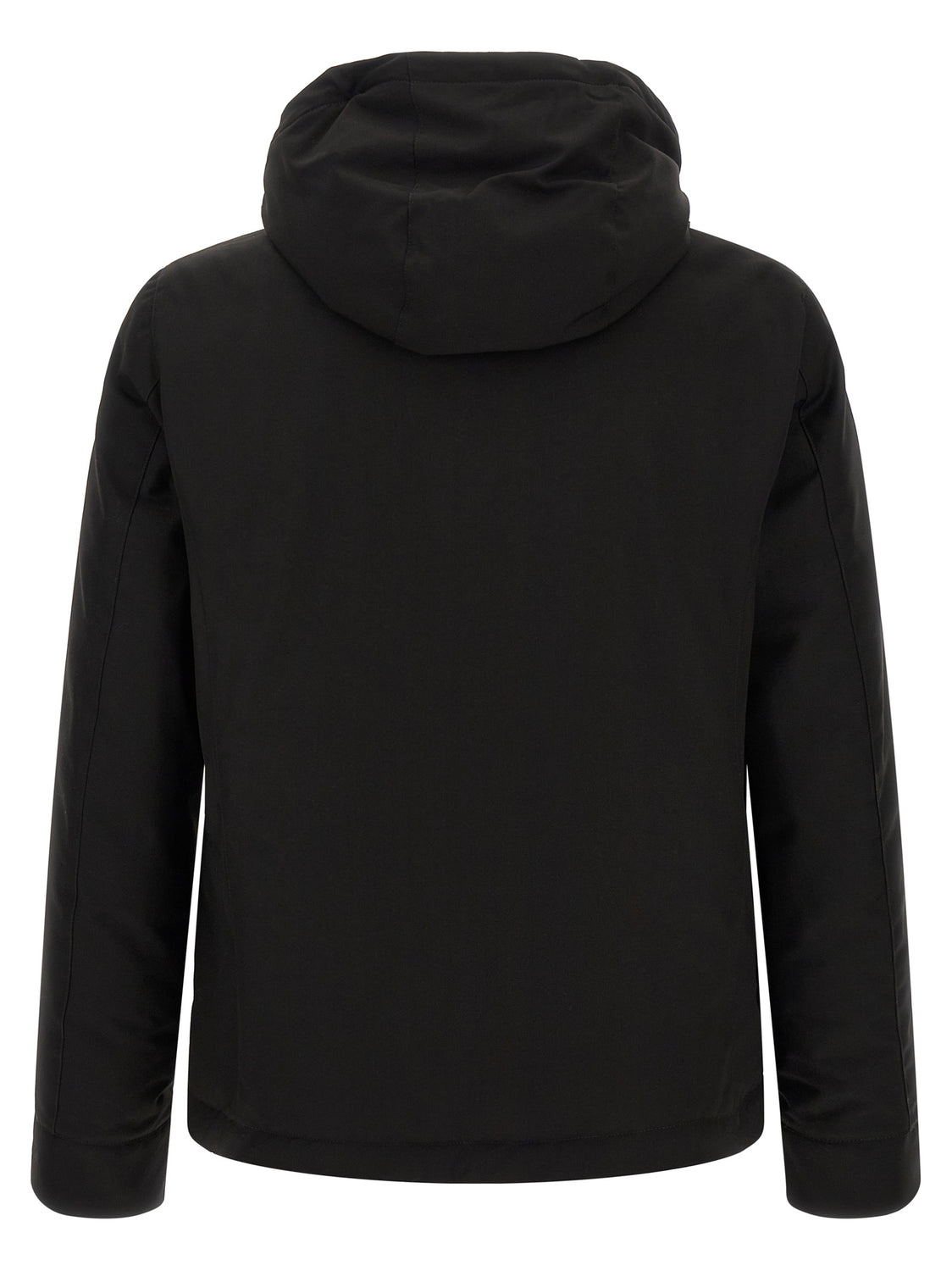 Black Wool Full-Length Jacket
