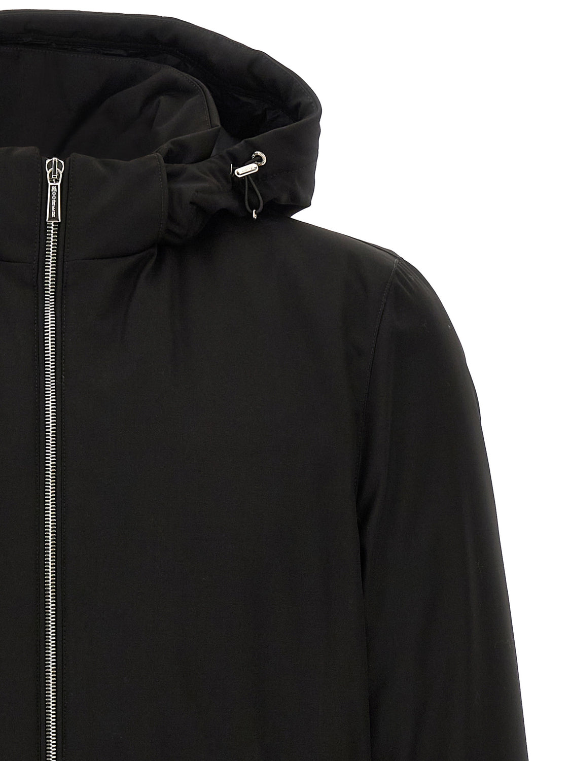 Black Wool Full-Length Jacket