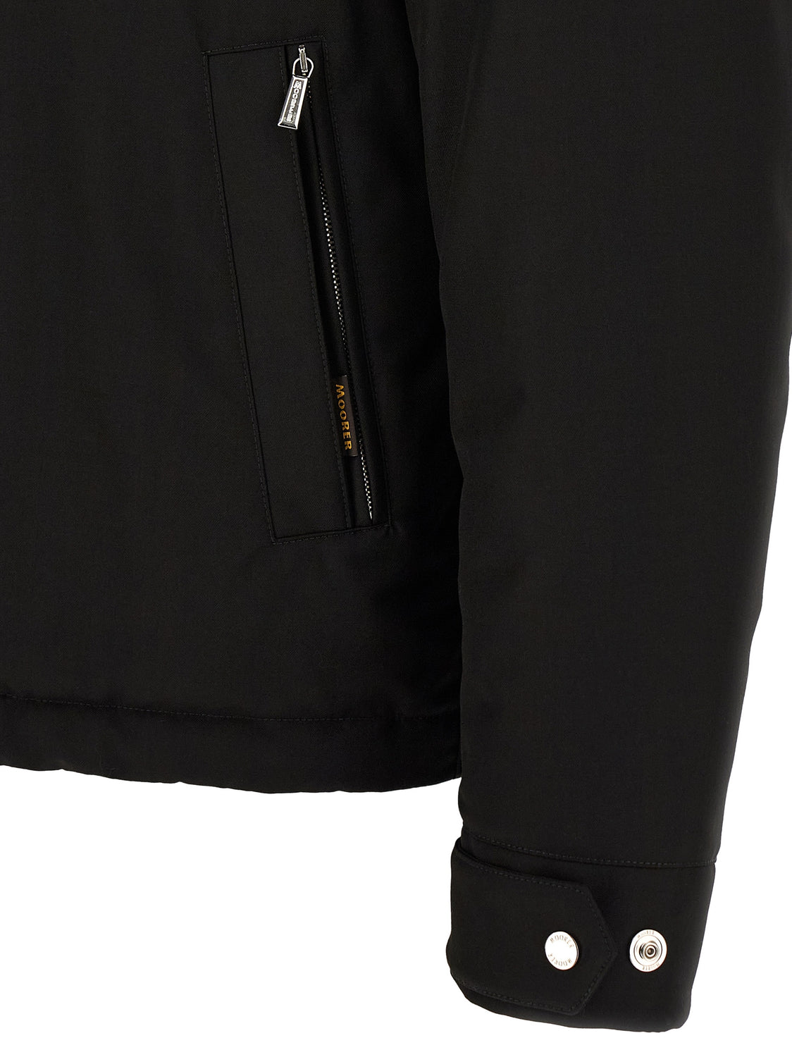 Black Wool Full-Length Jacket