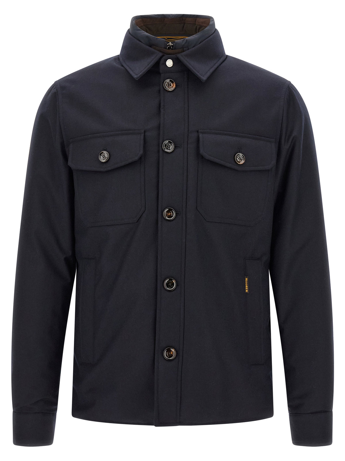 Blue Wool Full-Length Jacket