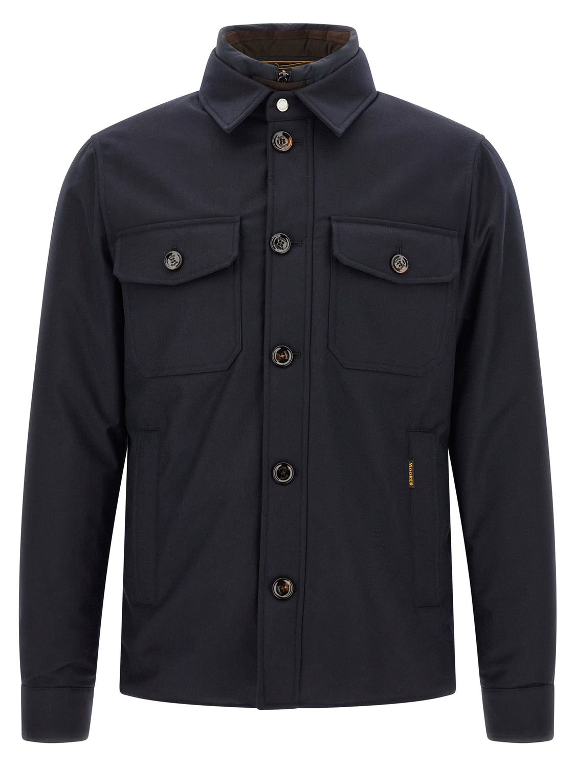 Blue Wool Full-Length Jacket