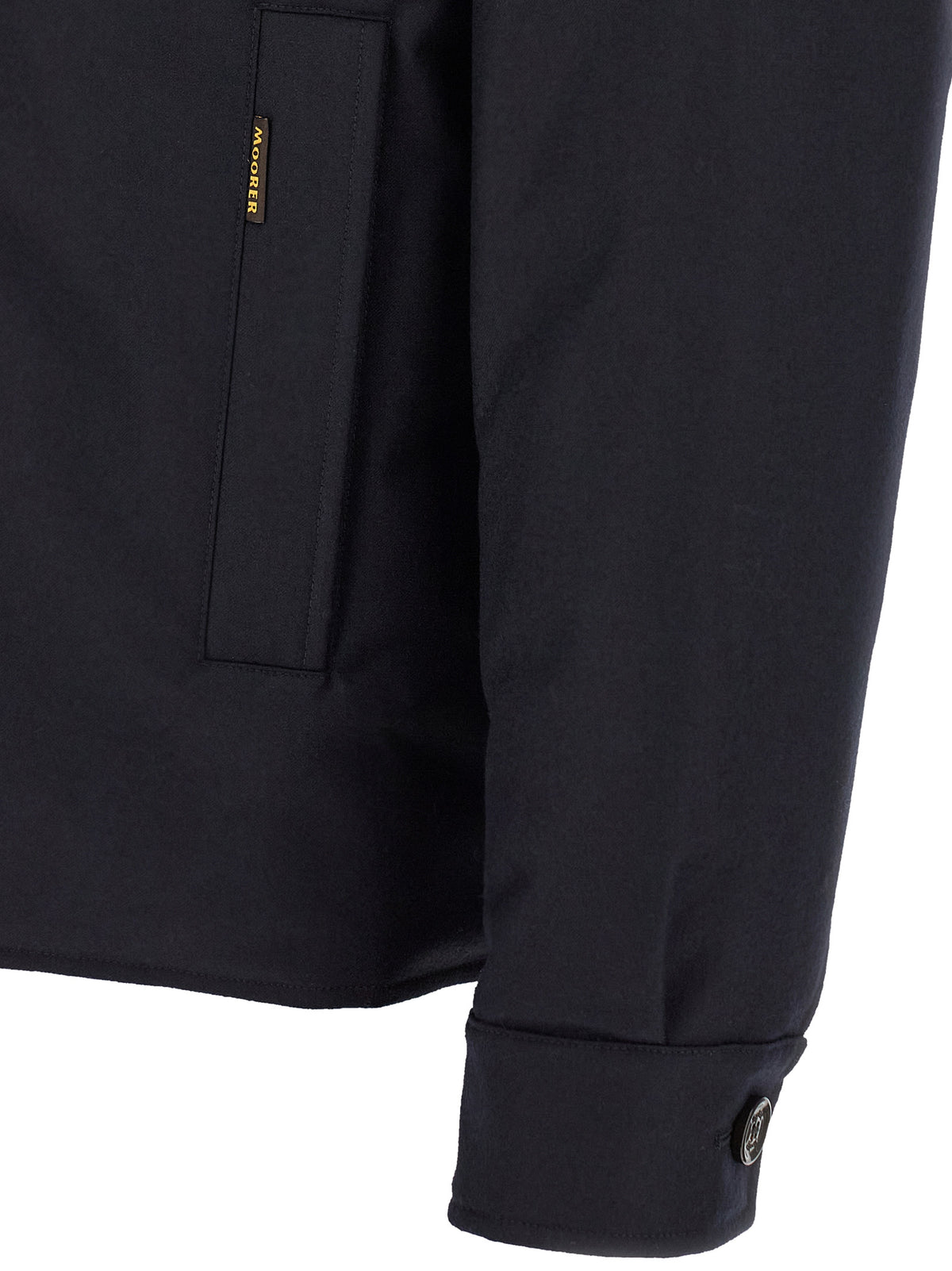 Blue Wool Full-Length Jacket