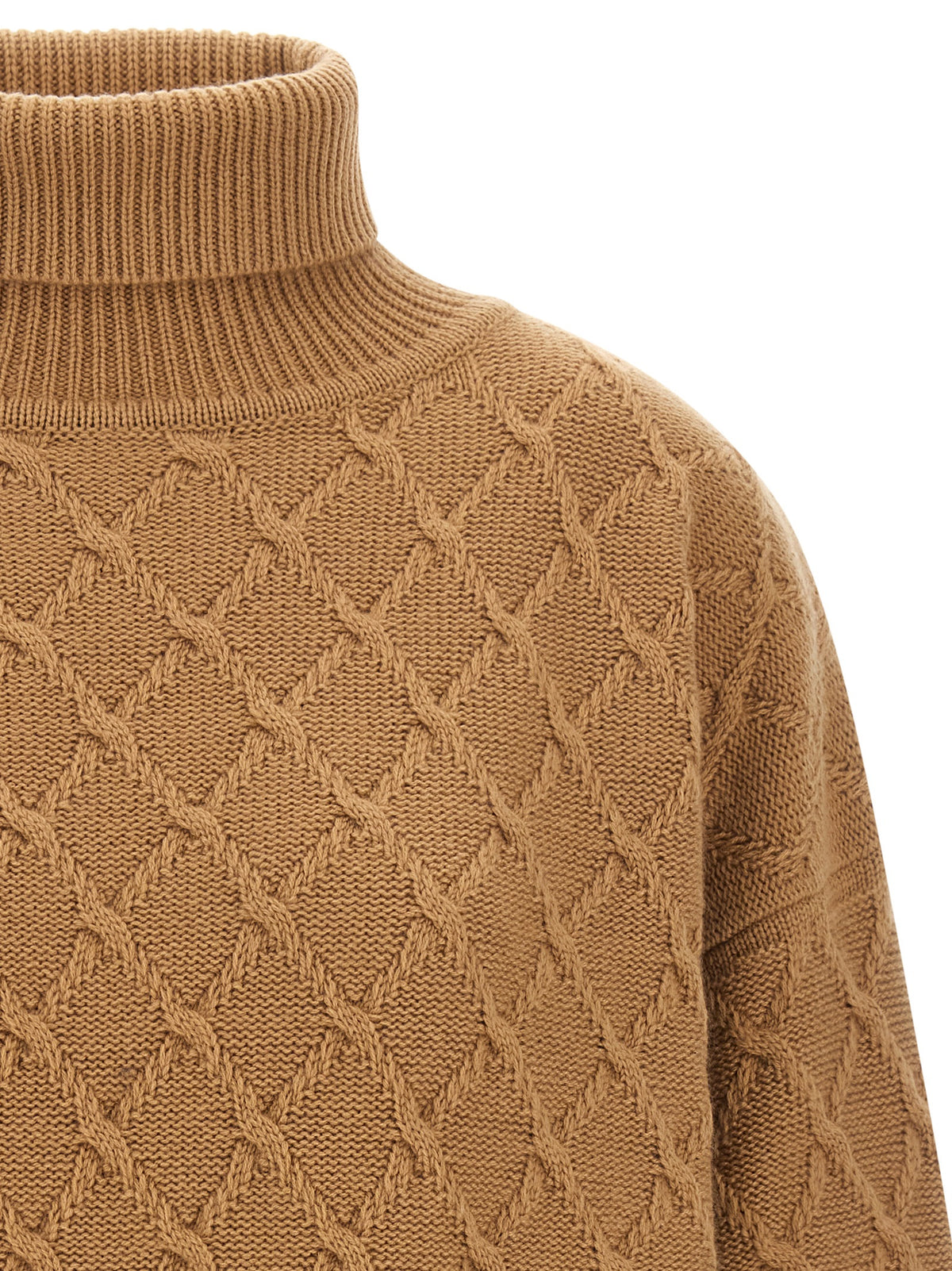 Beige Wool Cardigan