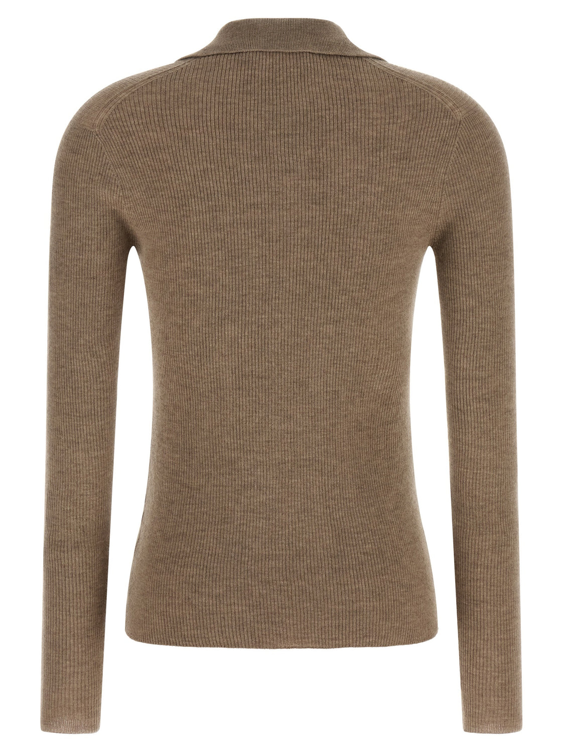 Beige Cashmere Polo Shirt