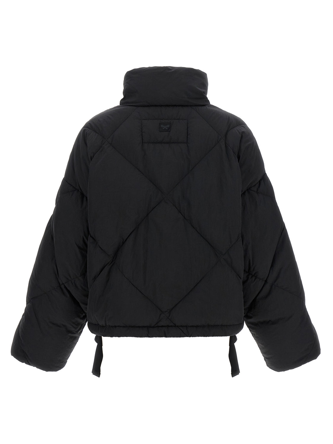 Black Polyamide Full-Length Jacket