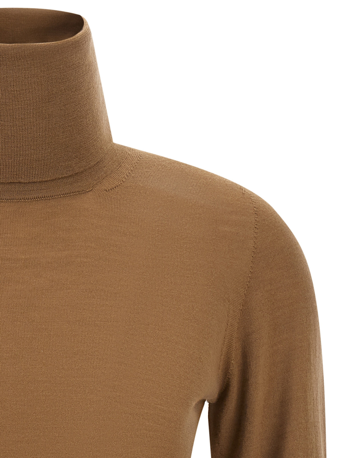 Beige Virgin Wool Cardigan