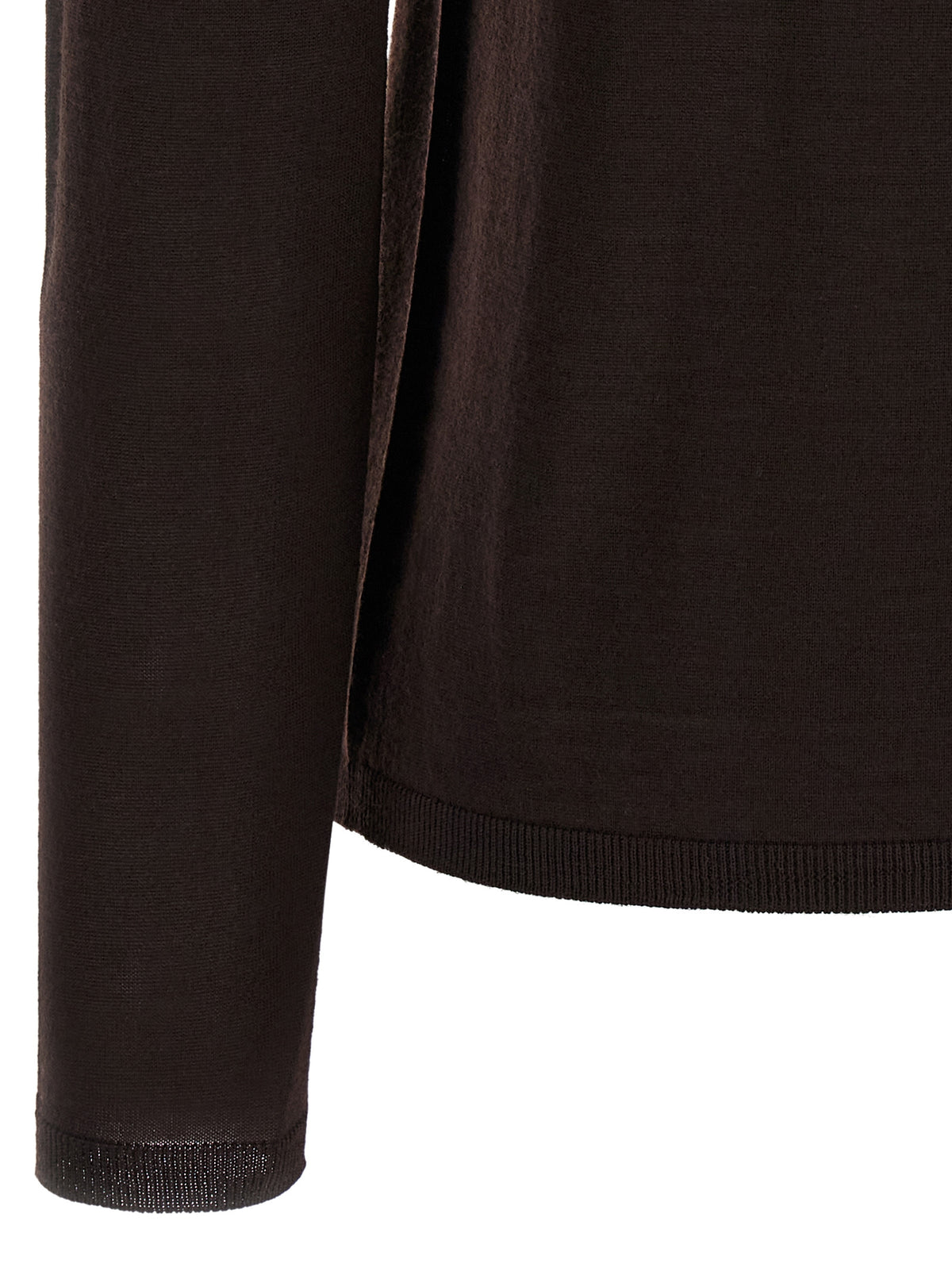 Brown Virgin Wool Cardigan