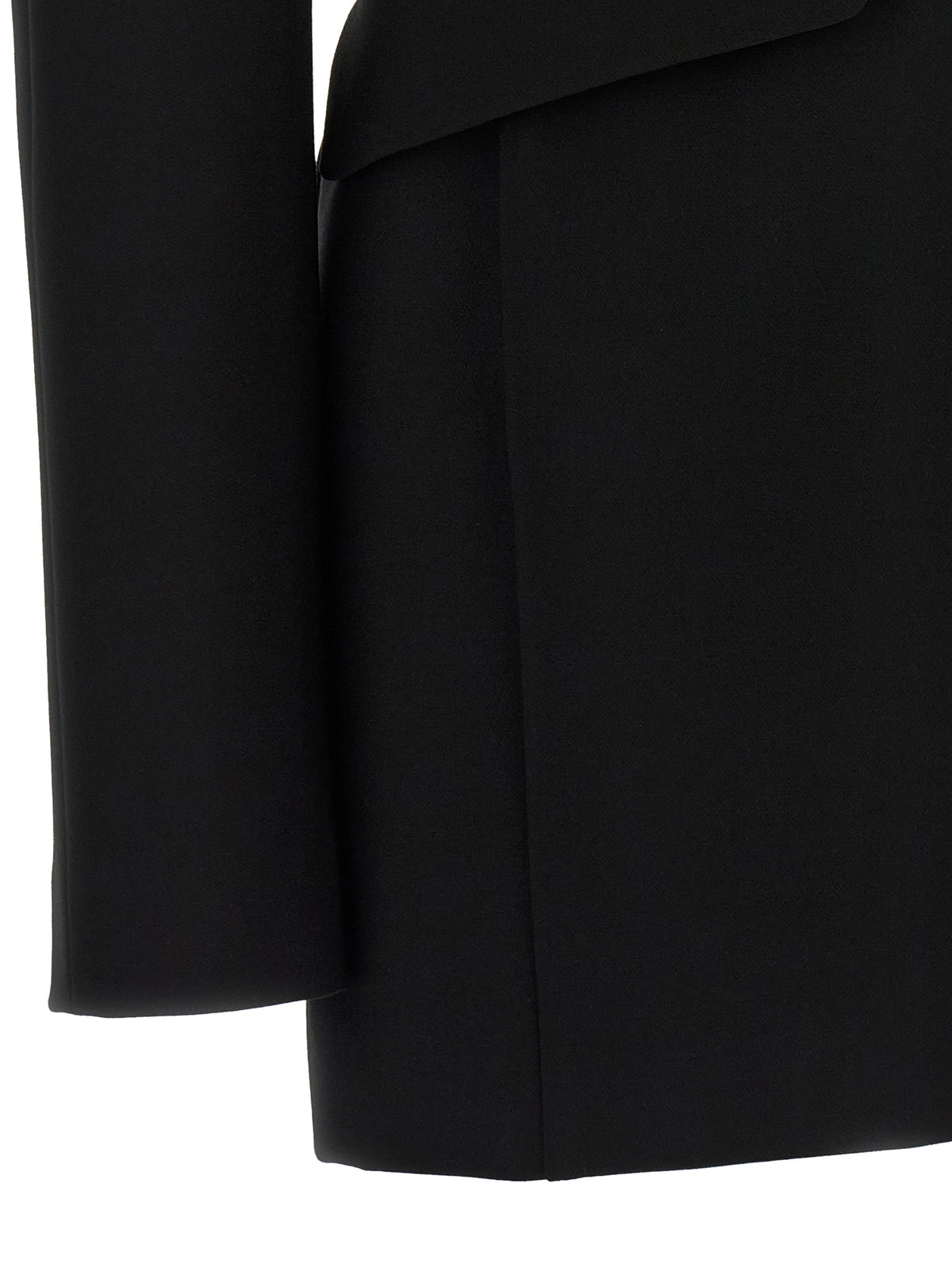 Black Viscose Short Dress