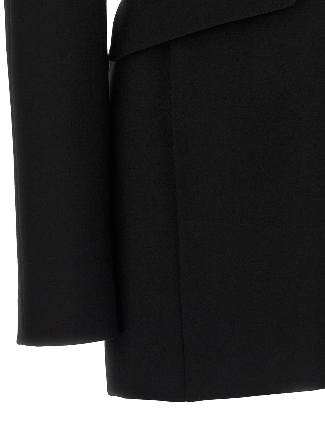 Black Viscose Short Dress