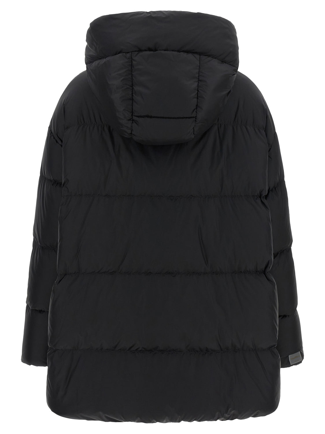 Black Polyamide Full-Length Jacket