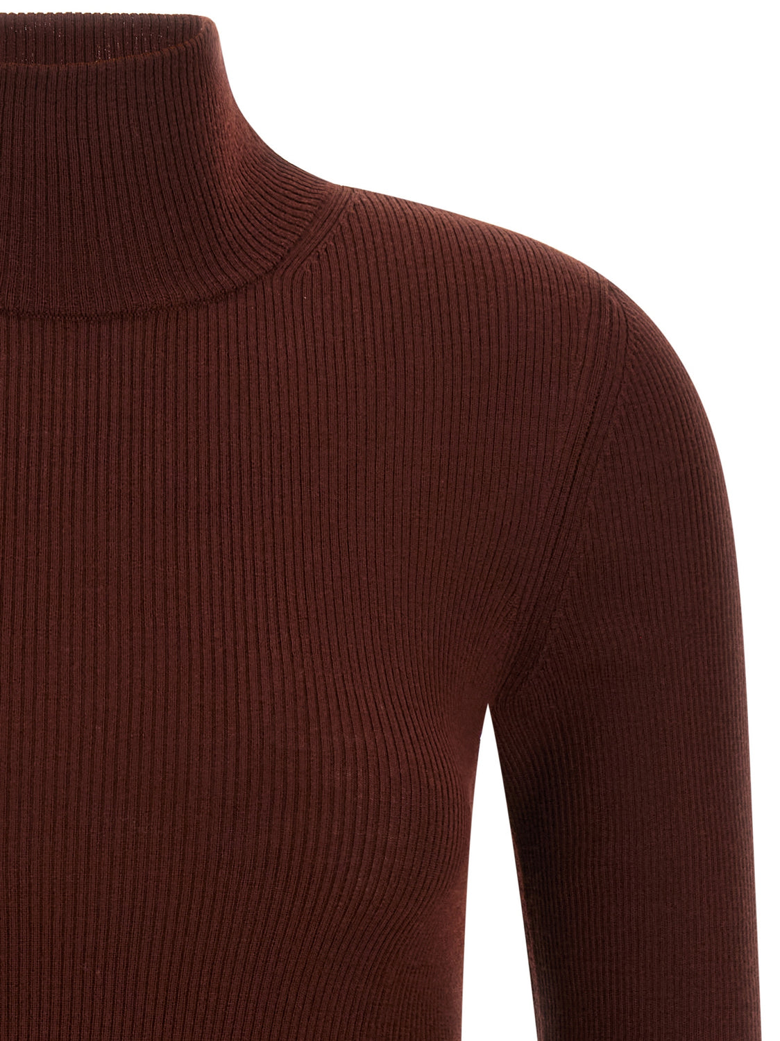 Bordeaux Virgin Wool Cardigan