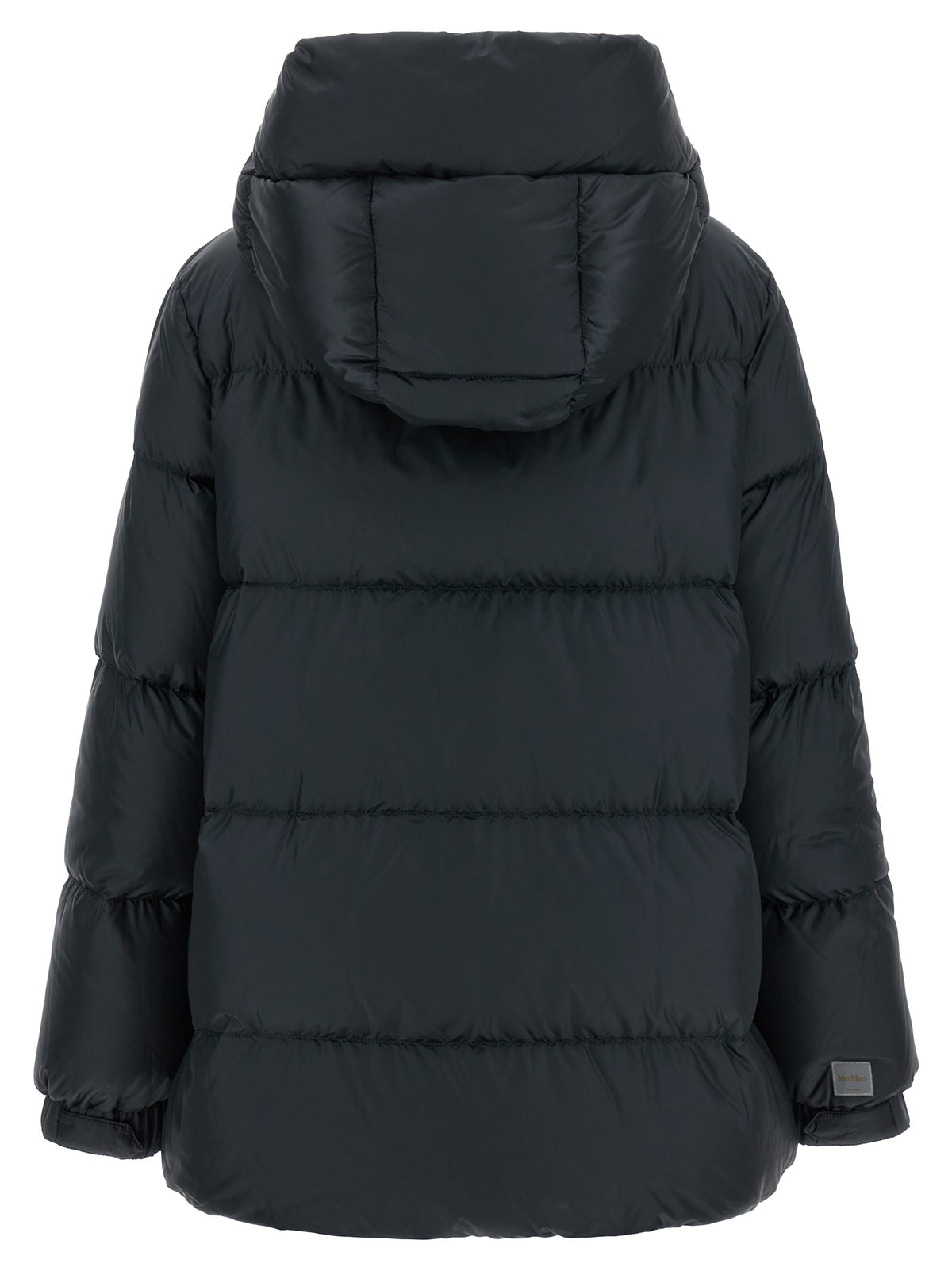Blue Polyester Full-Length Jacket