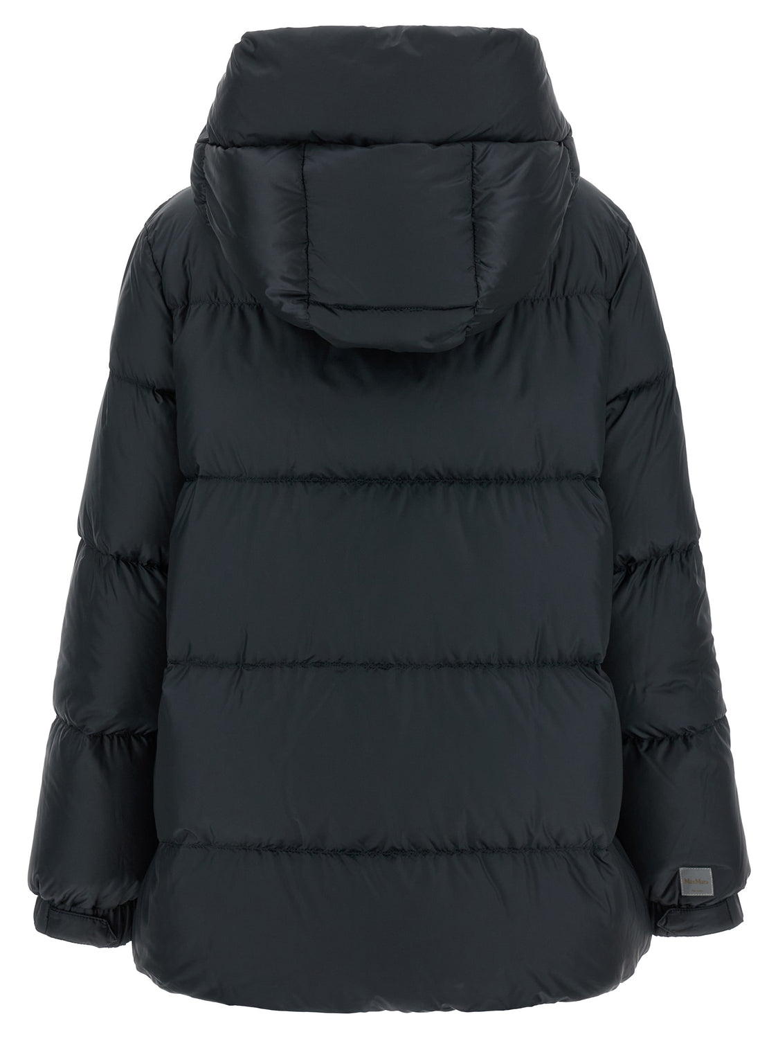 Blue Polyester Full-Length Jacket