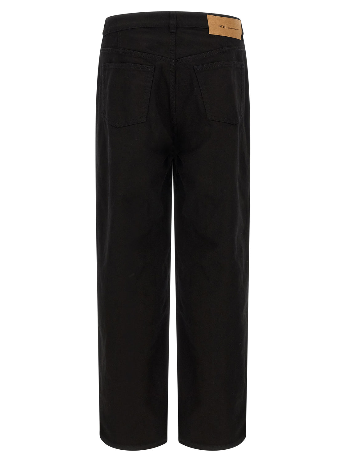 Black Cotton Relaxed Fit Jeans