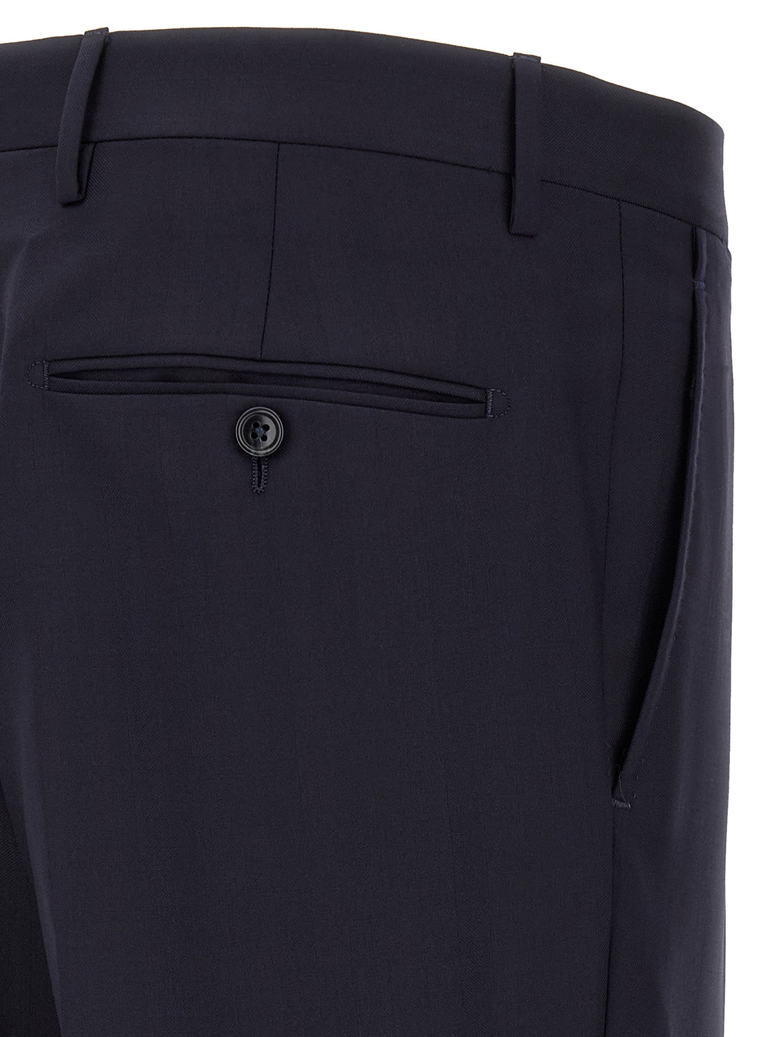 Blue Virgin Wool Two-Piece Suit