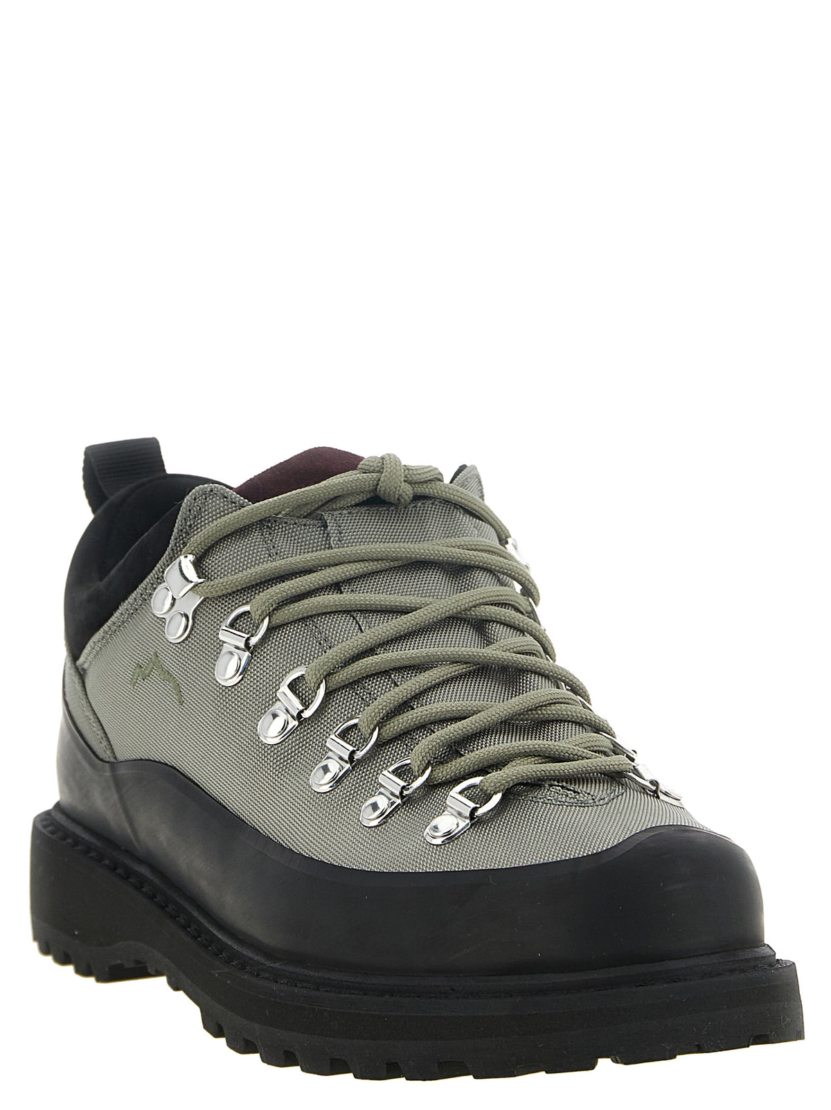 Bicolor Polyester Ankle Boots