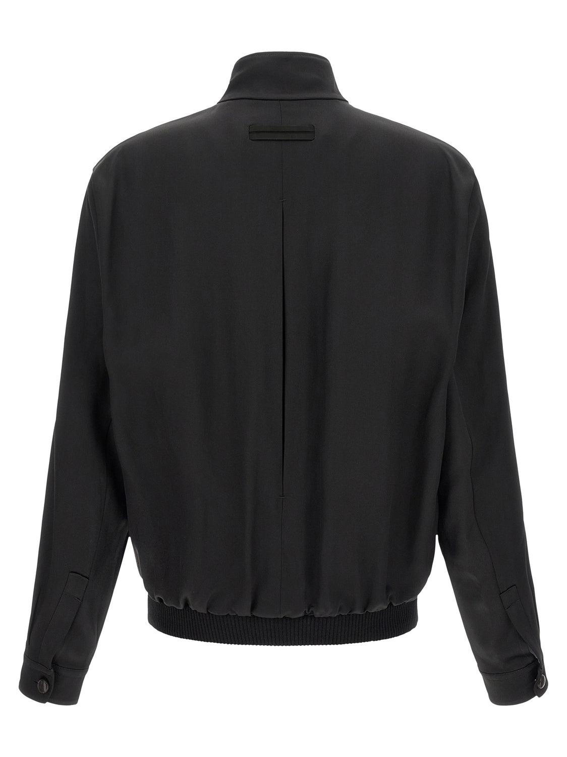 Black Satin Sweatshirt
