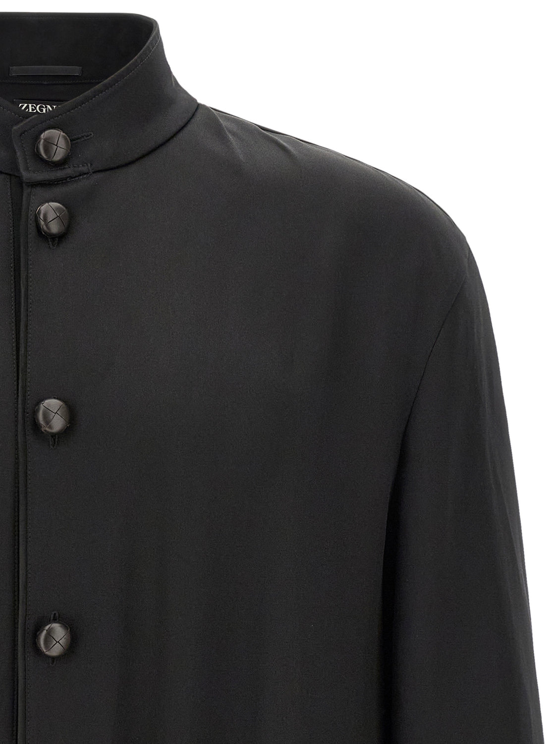 Black Satin Sweatshirt